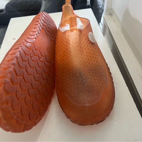 Orange Perforated Slip-On Shoes - Picture 2 of 7